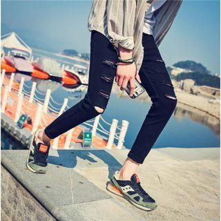 Ankle-length Ripped Jeans