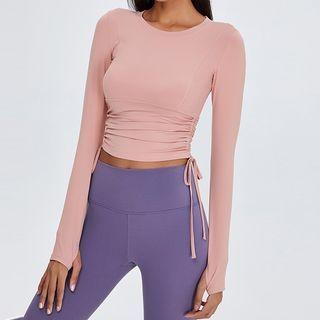 Long-sleeve Drawstring Quick Dry T-shirt