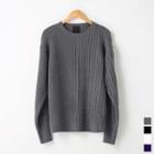 Round-neck Multi-pattern Sweater