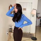 Ribbed Skinny Knit Top In 5 Colors