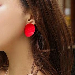 Plain Color Disc Earring