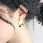 Alloy Flower Earring Sunflower - 1 Pair - One Size