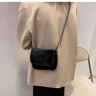 Chain Chenille Crossbody Bag