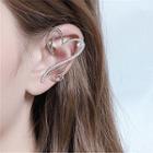 Heart Clip-on Earring Silver - One Size