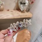 Flower Hair Clip Silver - One Size
