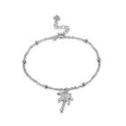 925 Sterling Silver Elegant Fashion Coconut Tree Bracelet With Austrian Element Crystal Silver - One Size