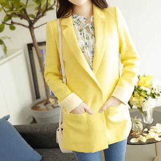Colored Double-breasted Blazer
