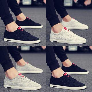 Color Panel Canvas Sneakers
