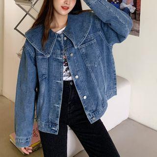 Sailor-collar Denim Jacket