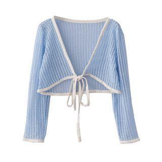 Tie-front Bolero Cardigan