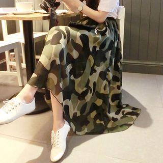 Camouflage Maxi Skirt