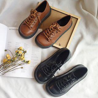 Lace-up Pu Platform