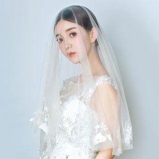 Wedding Lace Veil Champagne - One Size