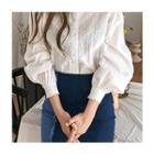 Frilled-trim Laced Blouse