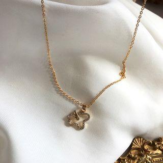 Rhinestone Unicorn Pendant Necklace 1 Piece - Necklace - One Size