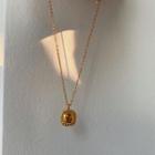 Pendant Necklace E198 - Gold - One Size