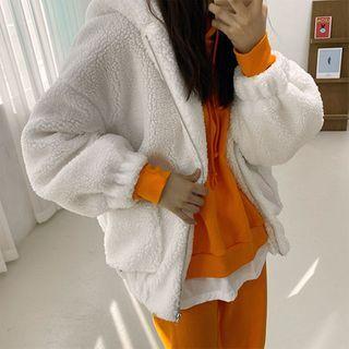Dumble Zip Hoodie Ivory - One Size