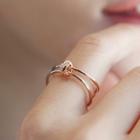 Knot 925 Sterling Silver Open Ring