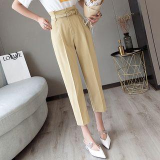 High-waist Cropped Dress Pants