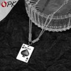 Poker Necklace 1781 - Silver - One Size