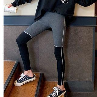 Two-tone Contrast Trim Leggings