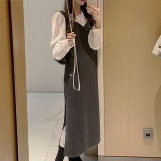 Strappy Midi A-line Dress / Blouse