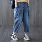 Cropped Baggy Cargo Jeans
