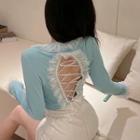 Strap Lace Top / Plain Skirt ( Various Designs )