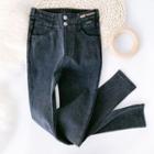 Cropped High-waist Denim Jeans