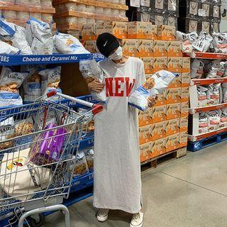 New Letter Maxi T-shirt Dress