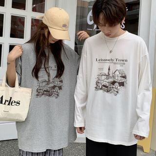 Long-sleeve / Short-sleeve Print T-shirt