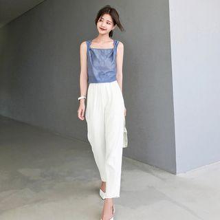 Square-neck Tank Top / Square-neck Short-sleeve T-shirt