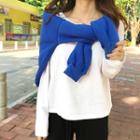 Round-neck Plain Long-sleeve T-shirt