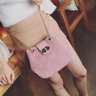 Chain Buckle Check Cross Body Bag