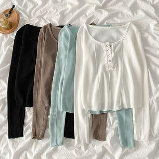 Henley Plain Sweater