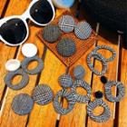 Plaid Statement Earring (various Designs)