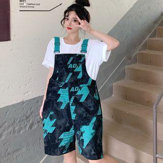 Print Wide-leg Jumper Shorts