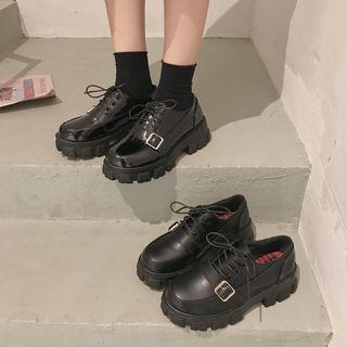 Lace-up  Platform Shoes