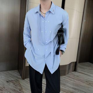 Long-sleeve Triple Breasted Shirt
