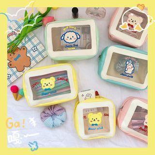 Animal Applique Makeup Pouch