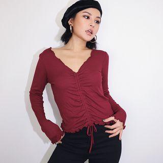 Drawstring Crop T-shirt