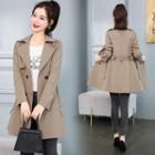 Medium Long Double-breasted Trench Jacket