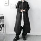 Single Breasted Trench Coat Black - One Size