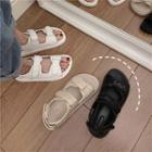 Quilted Hook & Loop Sandals