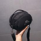 Batwing Embroidery Nylon Crossbody Bag
