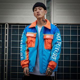 Multi-pocket Colorblock Jacket