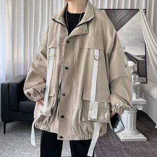 Stand-collar Pocket-front Jacket