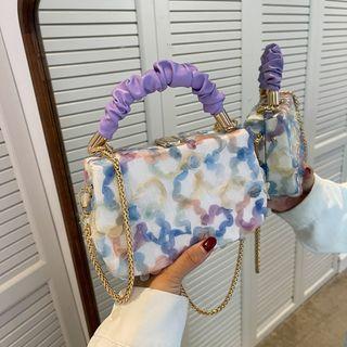 Printed Shirred Strap Crossbody Bag
