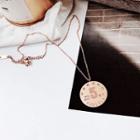 Chinese Character Necklace Love - Gold - One Size