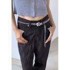 Buckled Chain Belt Silver - One Size